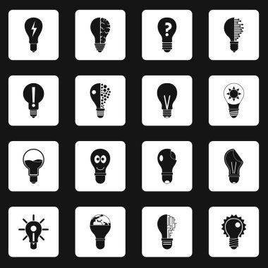 Lamba logo simgeler kümesi kareler vektör