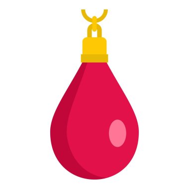 Kolye izole kırmızı gemstone simgesiyle