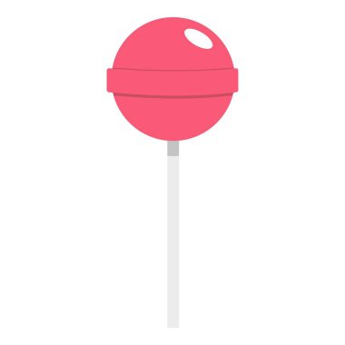 İzole pembe lolipop simgesi