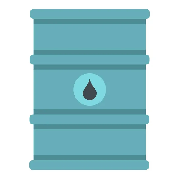 Icona barile olio blu isolato — Vettoriale Stock