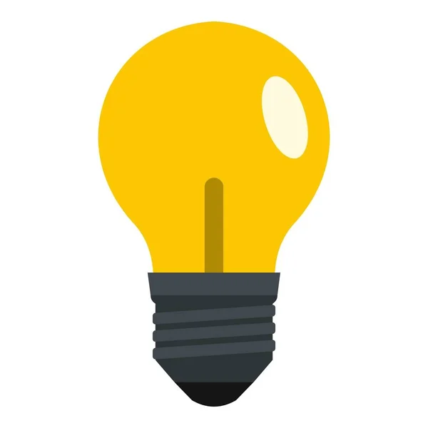 Ikona žlutá žárovka, samostatný — Stockový vektor