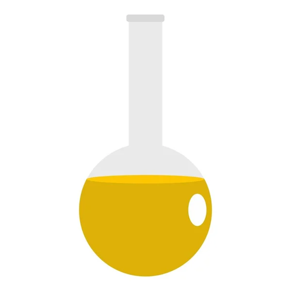İzole kimya laboratuvar şişesi simgesi — Stok Vektör