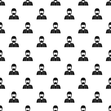 Sakallı adam avatar tasarlamak vektör