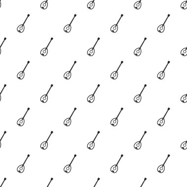 Saz Türk müziği enstrüman tasarlamak vektör