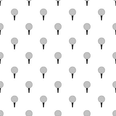 Golf topu üzerinde bir tee tasarlamak vektör