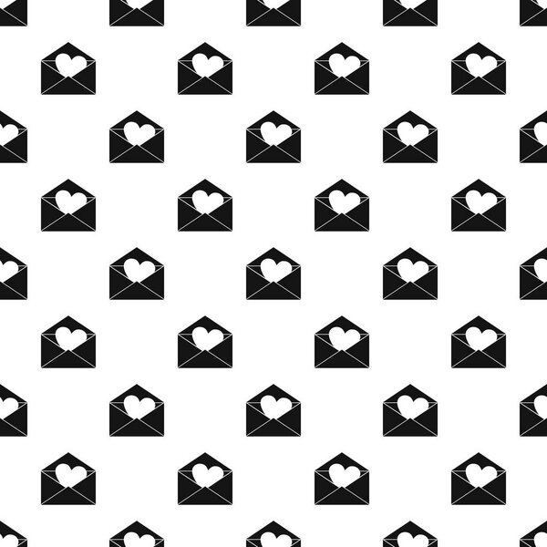 Конверт с вектором паттерна сердца
