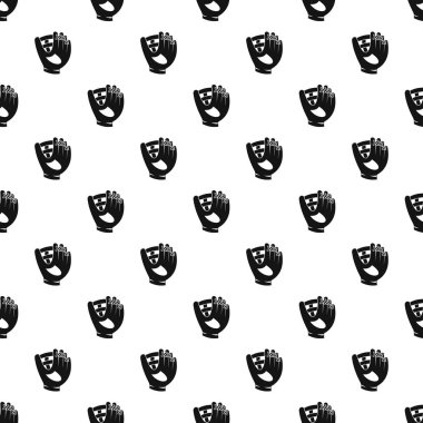 Deri beyzbol eldiveni tasarlamak vektör