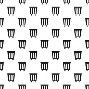 Açık plastik çöp vektör desen