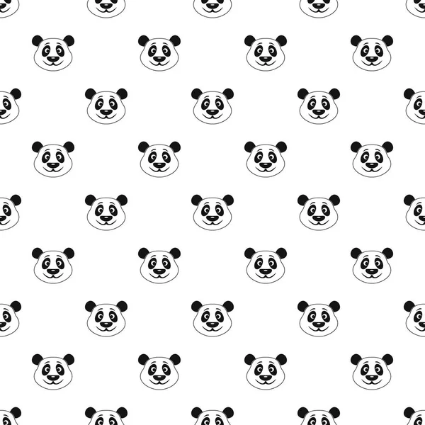 Panda wektor wzór — Wektor stockowy