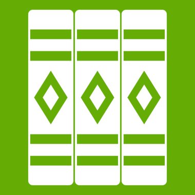 Üç edebi kitap simgesi yeşil