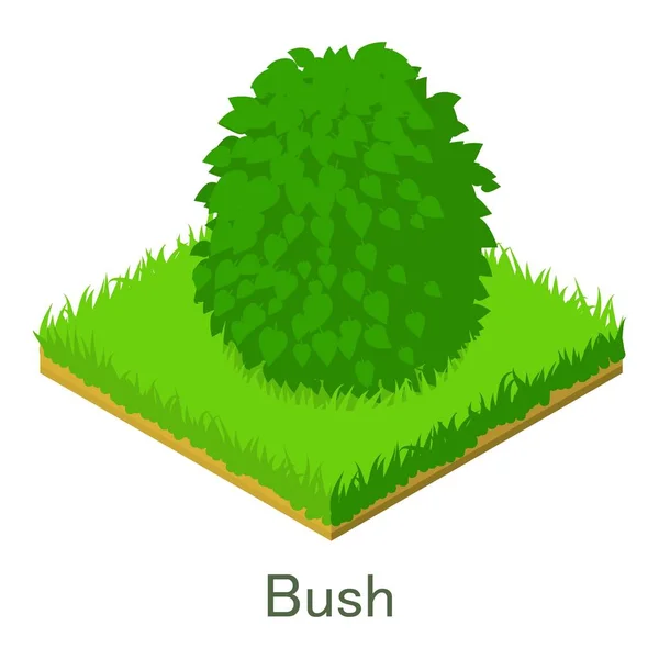 Busch-Ikone, isometrischer Stil. — Stockvektor