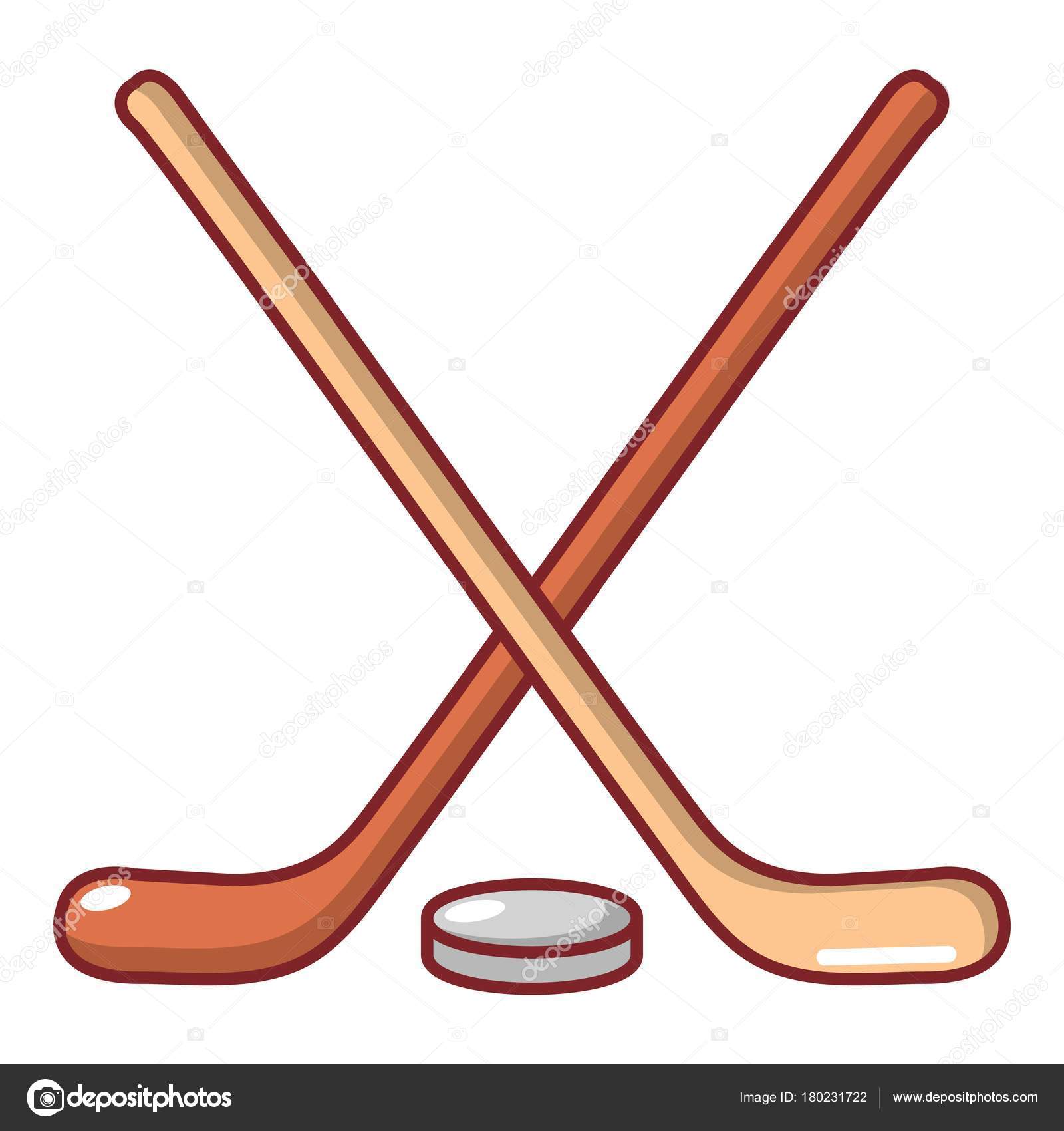 Hockey stick icon, cartoon style Stock Vector Image by ©ylivdesign
