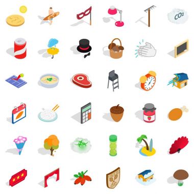 Rüzgar Icons set, izometrik stili