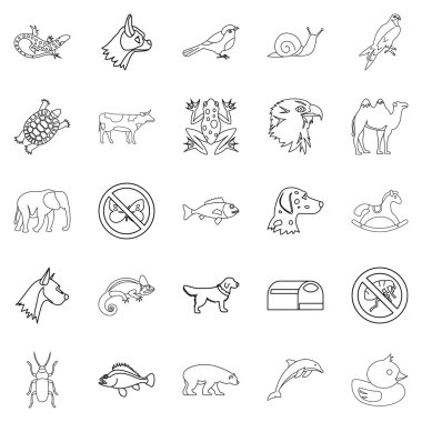 Sevgilim Icons set, anahat stili