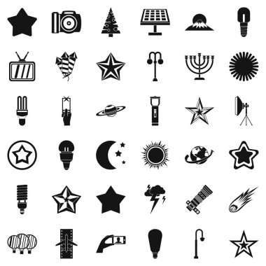 Lamba Icons set, basit tarzı