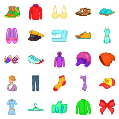 Züppe Icons set, karikatür tarzı