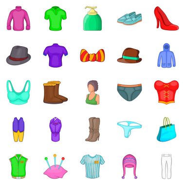 Mod Icons set, karikatür tarzı