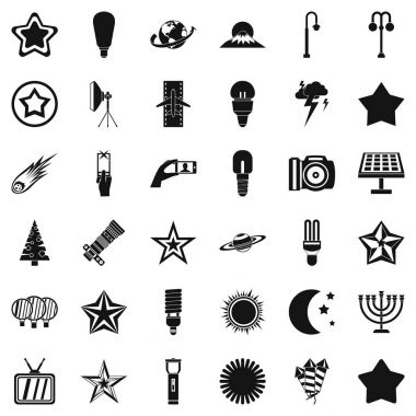 Spot Icons set, basit tarzı