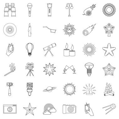 Fener Icons set, anahat stili