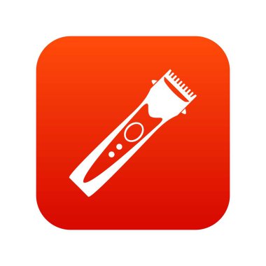 Kesme makinesi simgesini dijital kırmızı