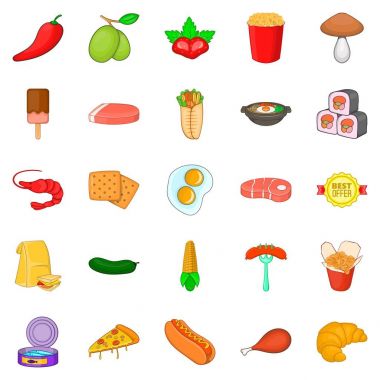 Icons set, karikatür tarzı katılmak