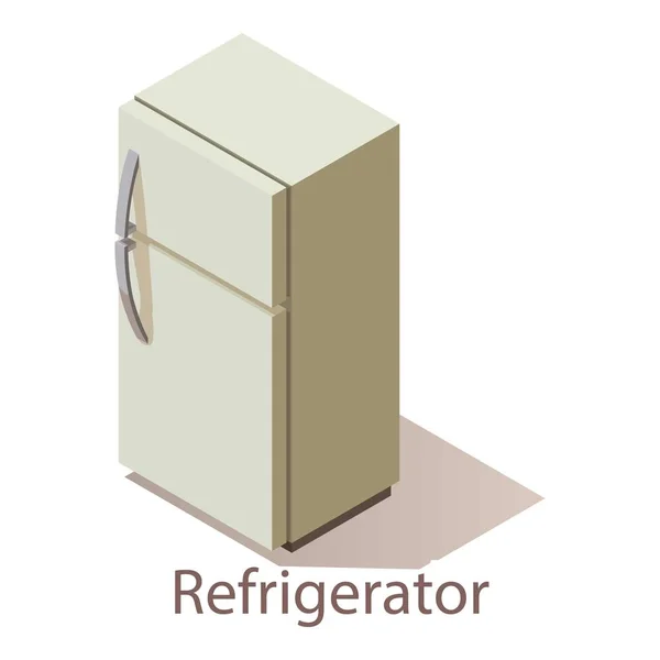 Icône du réfrigérateur, style isométrique . — Image vectorielle