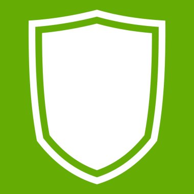 Askeri kalkan simgesi yeşil