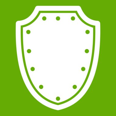 Ordu koruyucu kalkan simgesi yeşil