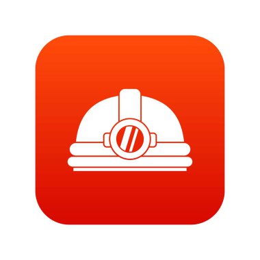 Işık simgesi dijital kırmızı kask