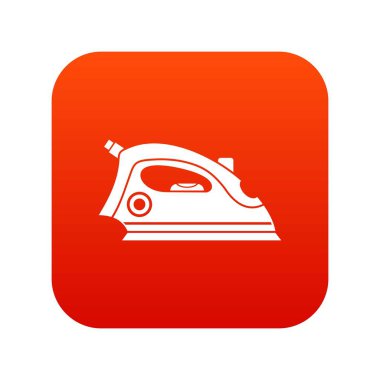 Demir simgesi dijital kırmızı