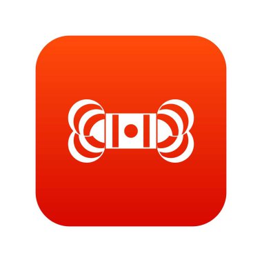 Skein iplik simgesi dijital kırmızı