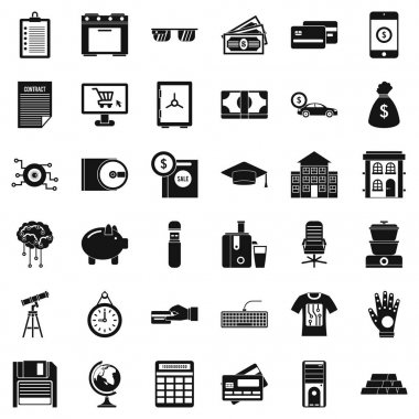 Para Icons set, basit tarzı