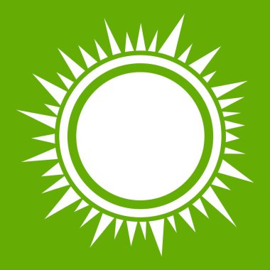 Güneş simgesi yeşil