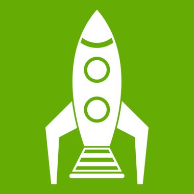 Uzay roketi simgesi yeşil