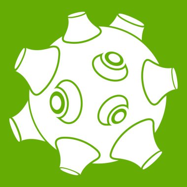 Kraterler simgesiyle yeşil ay