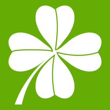 Dört yapraklı yonca simgesi yeşil