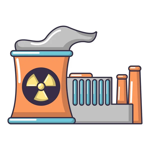 Icona del reattore atomico, stile cartone animato . — Vettoriale Stock