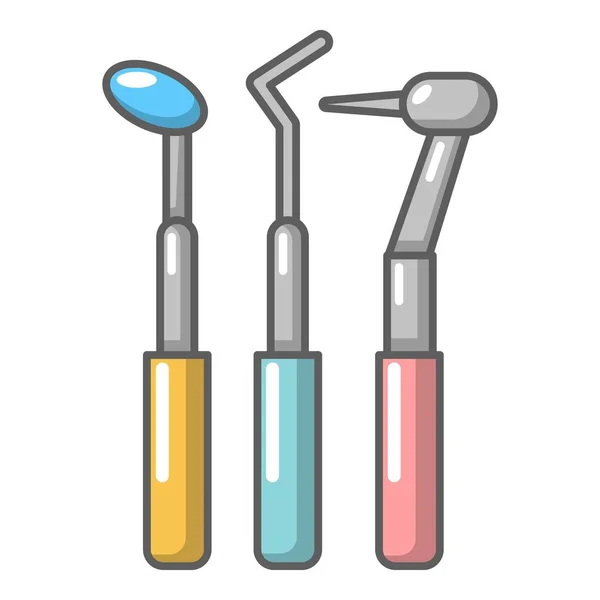 Ícone de ferramenta odontológica, estilo cartoon —  Vetores de Stock