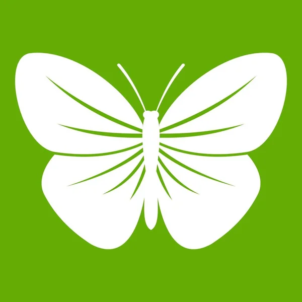 Чорний значок метелика зелений — стоковий вектор