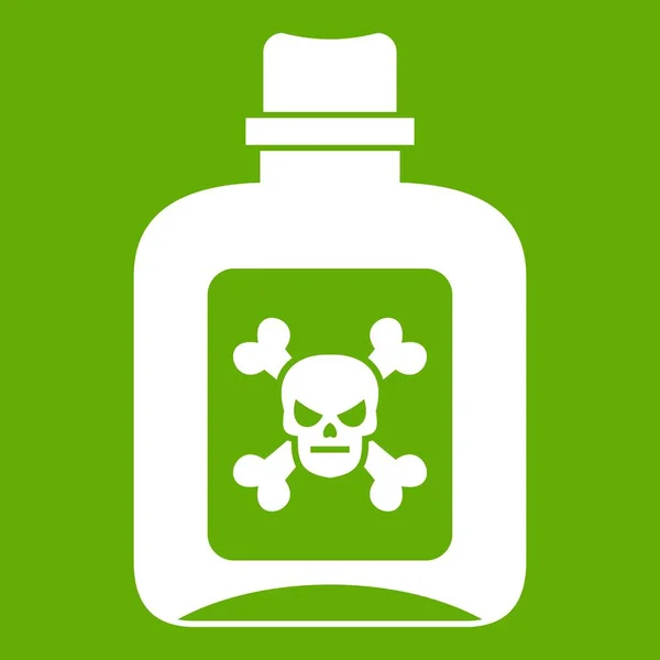 Poison ikonen grön — Stock vektor