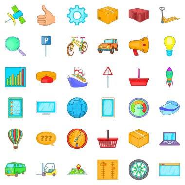 Edinme Icons set, karikatür tarzı