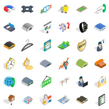 Faaliyet simgeleri Stil kümesi, izometrik satın alma