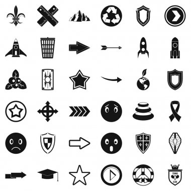Şirket logosu Icons set, basit tarzı
