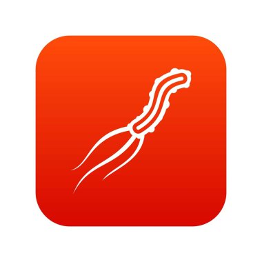 Tehlikeli virüs simgesi dijital kırmızı