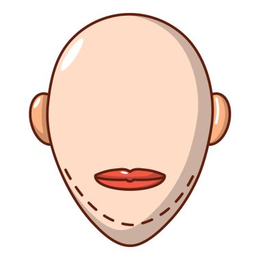 Facelift simgesi, karikatür tarzı.