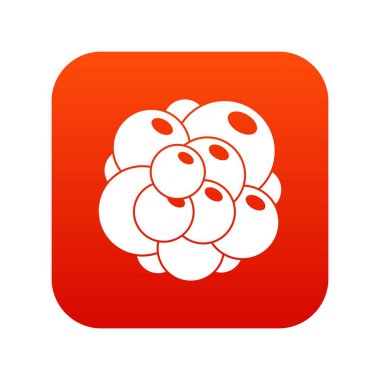 Yumurtalık simgesi dijital kırmızı