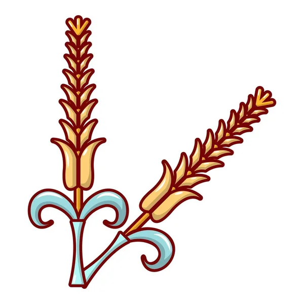Icône de blé d'or, style dessin animé . — Image vectorielle