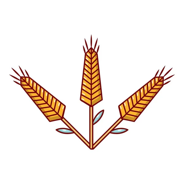 Reilling wheat icon, cartoon style . — стоковый вектор