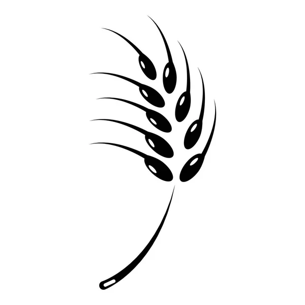 Körnige Weizen-Ikone, einfacher Stil. — Stockvektor