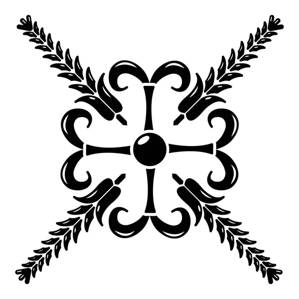 Ікона з пшениці сірого кольору, простий стиль . — стоковий вектор